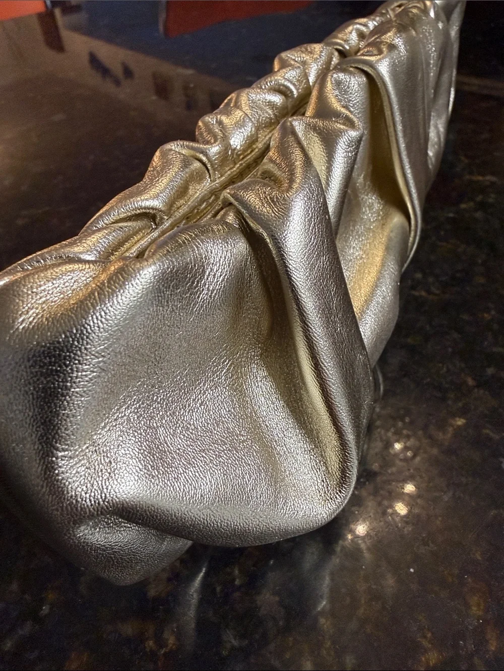 Tennis Metallic gold Evening Clutch